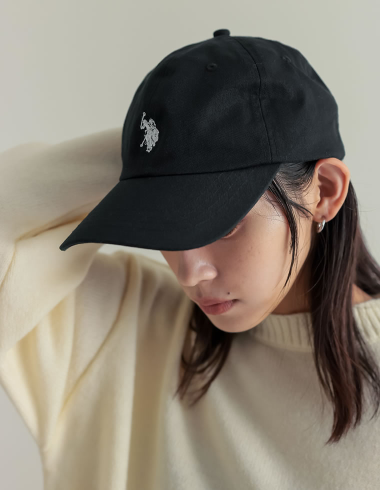 キャップ レディース 帽子 ワンポイント刺繍  U.S. POLO ASSN. ユーエスポロアッスン コラボ ポロ スポーティ 2024秋冬 | Re:EDIT | 01