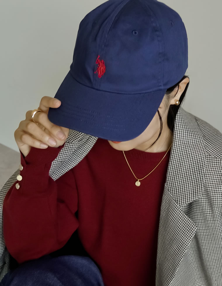キャップ レディース 帽子 ワンポイント刺繍  U.S. POLO ASSN. ユーエスポロアッスン コラボ ポロ スポーティ 2024秋冬 | Re:EDIT | 02