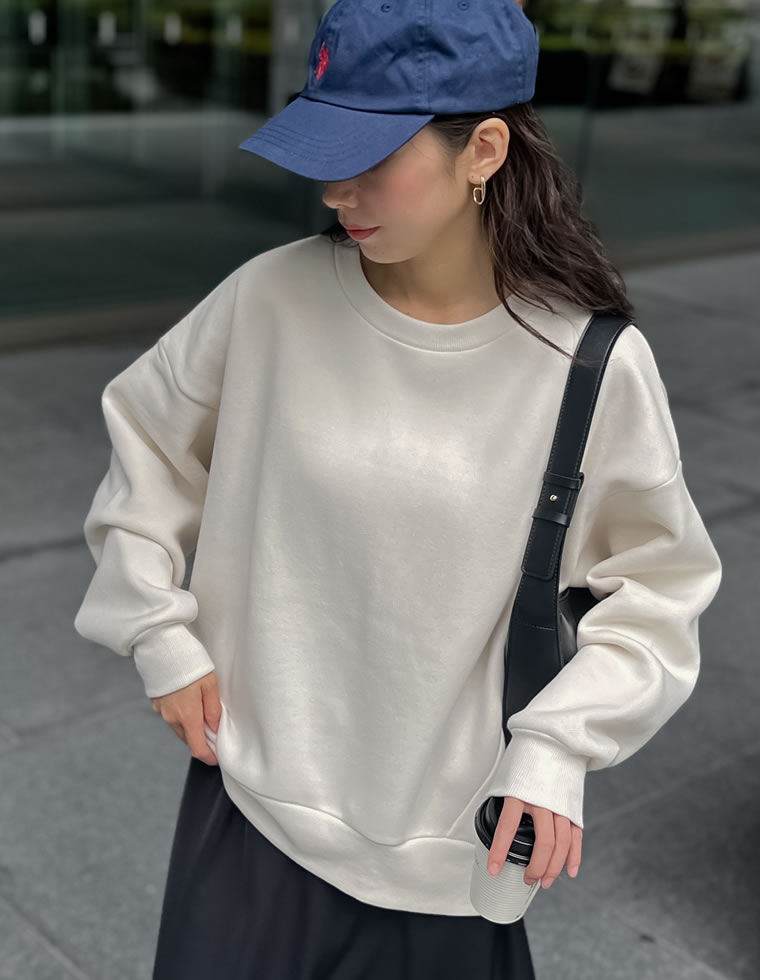 Re:EDIT（リエディ） トップス レディース 裏起毛 スウェット 配色