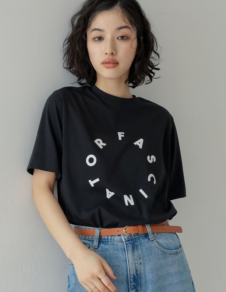 Tシャツ レディース トップス 半袖 カットソー 丸首 接触冷感 ひんやり UVカット 紫外線対策 日焼け対策[mb] | Re:EDIT | 01