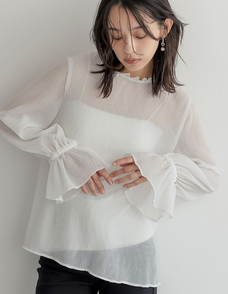 Re:EDIT（リエディ） トップス ブラウス レディース 4色 M/L 長袖