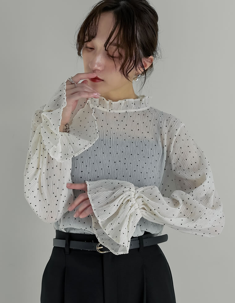 Re:EDIT（リエディ） トップス ブラウス レディース 4色 M/L 長袖