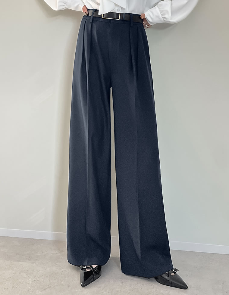 Re:EDIT スラックス レディース パンツ ワイド 低身長 高身長