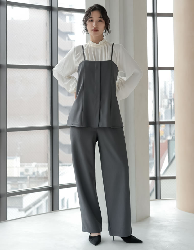 Re:EDIT（リエディ） オールインワン サロペット レディース 2色 低