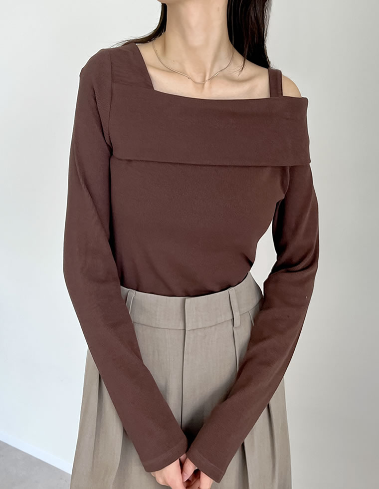 Re:EDIT（リエディ） トップス カットソー オフショルダー 長袖