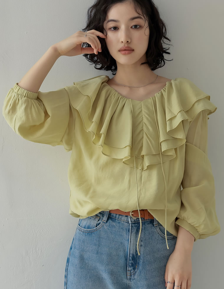 トップス Reee Re:EDIT｜アシンメトリーネックニットトップス | Rakuten Fashion(楽天