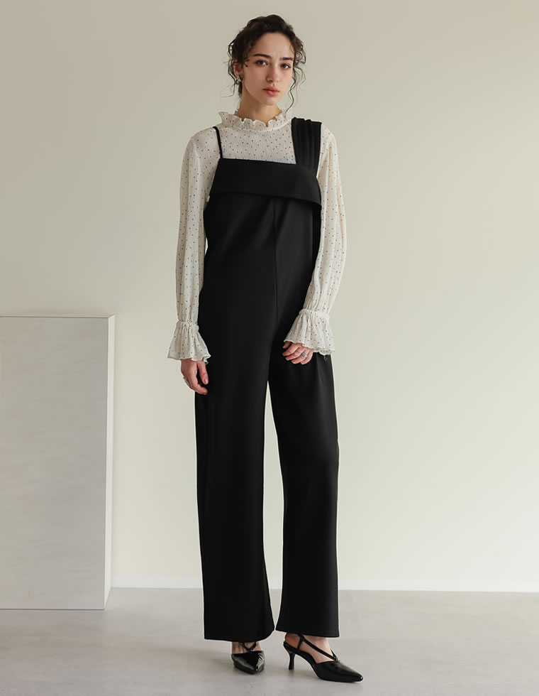 サロペット レディース オールインワン オーバーオール アジャスター付 低身長 高身長 2025春夏 | Re:EDIT | 01