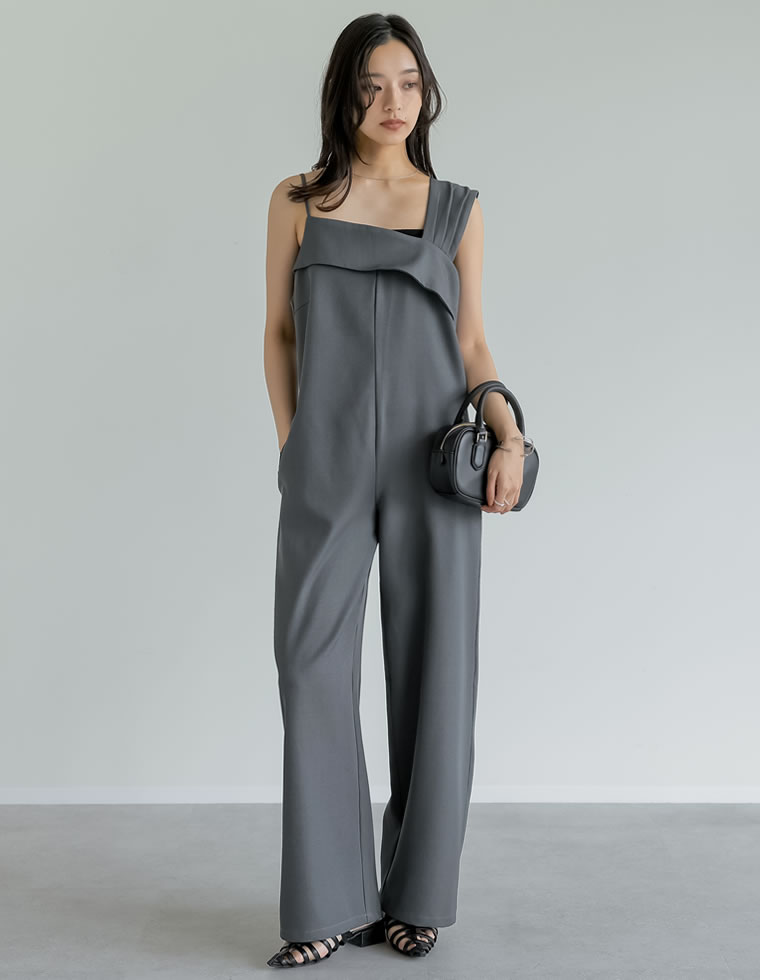 サロペット レディース オールインワン オーバーオール アジャスター付 低身長 高身長 2025春夏 | Re:EDIT | 02