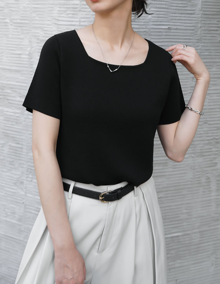 Re:EDIT（リエディ） 半袖 トップス レディース 6色 M／L サマーニット