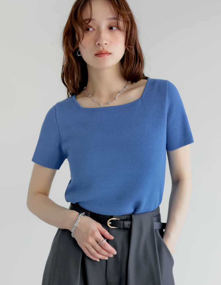 Re:EDIT（リエディ） 半袖 トップス レディース 6色 M／L サマーニット