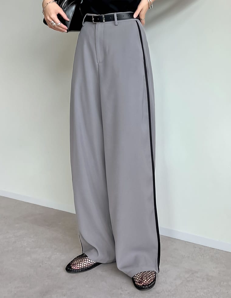 パンツ レディース バレルレッグ スラックス ツイルカーブパンツ オフィスカジュアル 通勤 低身長 高身長 秋冬 | Re:EDIT | 09