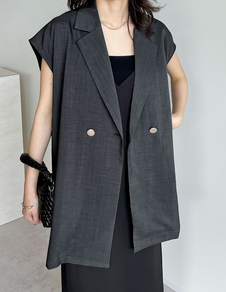 Re:EDIT（リエディ） ジャケット レディース ベスト デニム見え