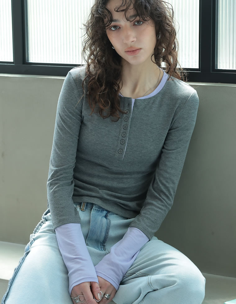 Re:EDIT（リエディ） カットソー レディース トップス レイヤード風