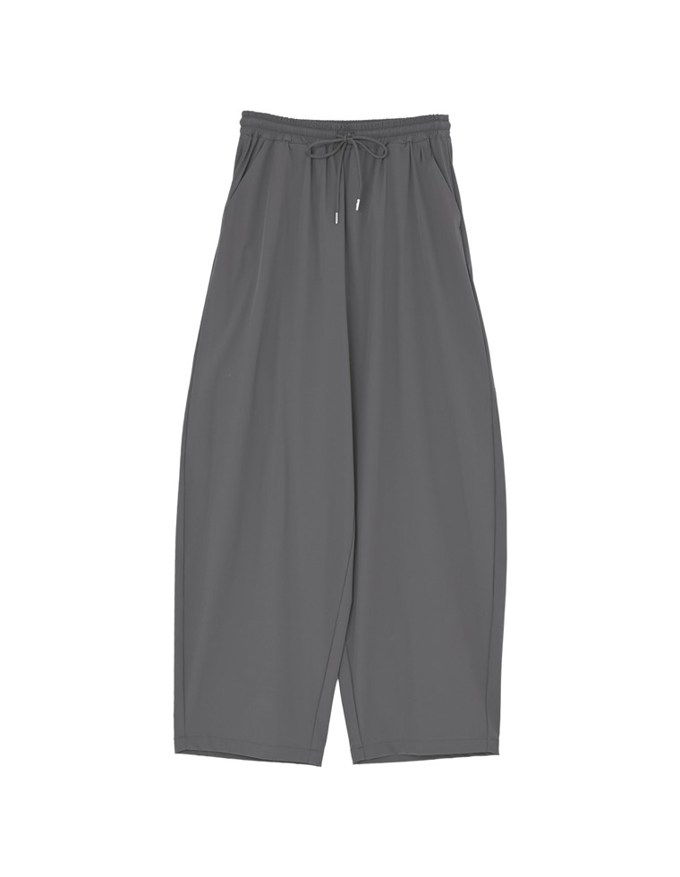 撥水加工ドロストバレルレッグパンツ
