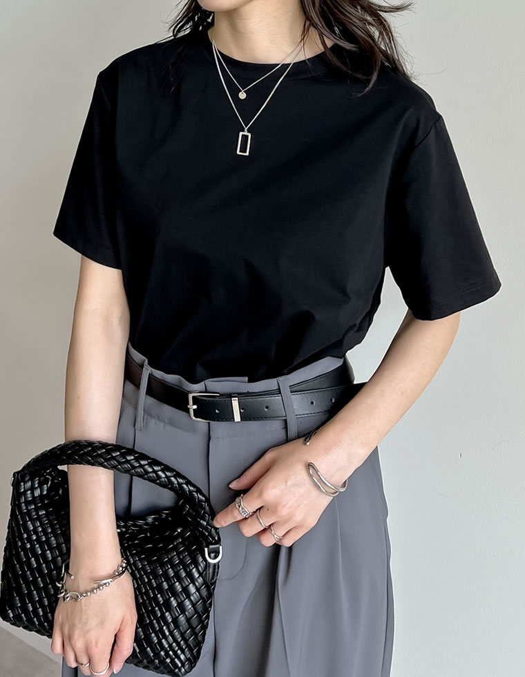 カットソー2枚 Re:EDIT（リエディ） Tシャツ レディース トップス カットソー 半袖