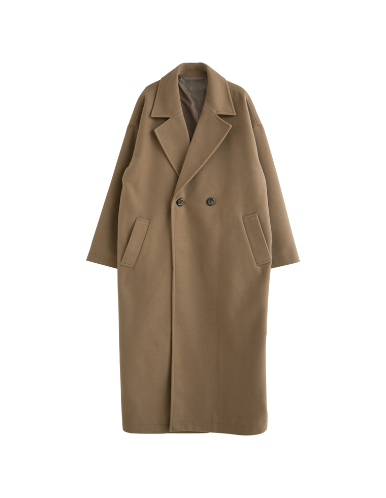 サイドスリットロングチェスターコート