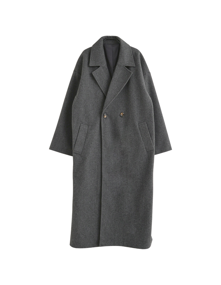 サイドスリットロングチェスターコート