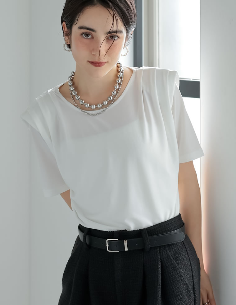 トーナル　パワーショルダーカットソー TONAL（トーナル）の「パワーショルダーカットソー（Tシャツ