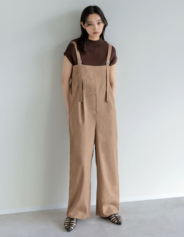 Re:EDIT（リエディ） サロペット レディース オールインワン バック