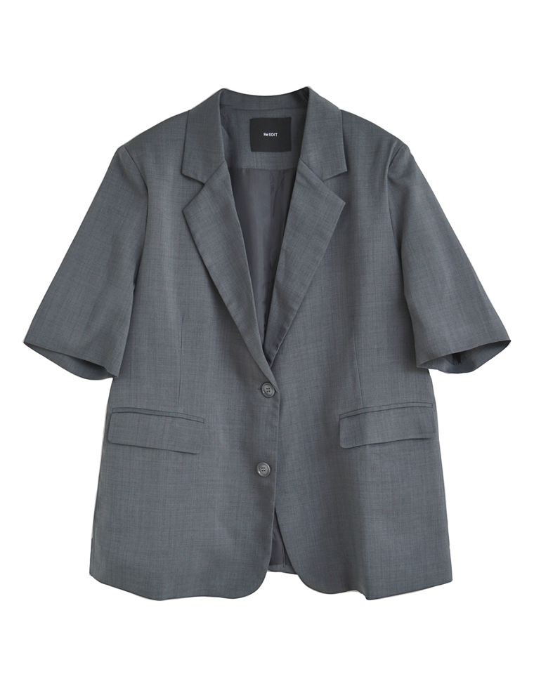 未使用^_^dunoir★半袖ジャケット miniministore ジャケット テーラードジャケット 半袖