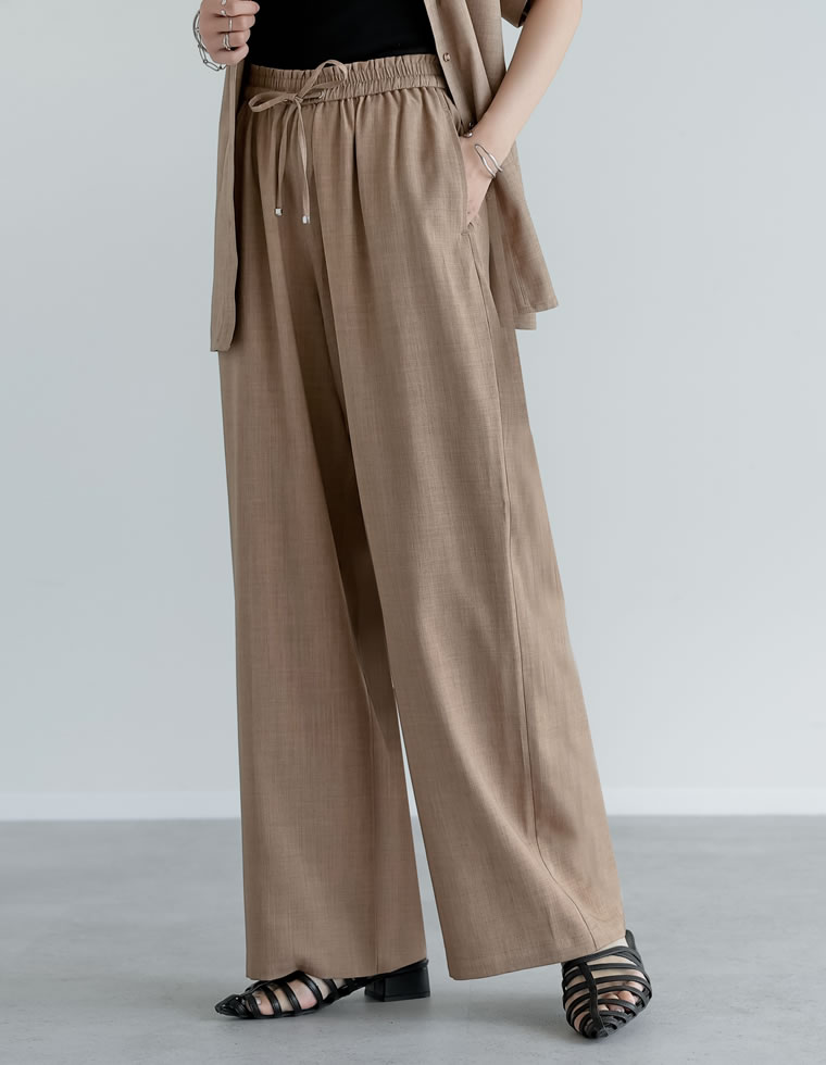 ハンドメイド　ストレートパンツ　イージーパンツ　リネン EASY TO WEAR - LINEN EASY PANTS/リネンイージーパンツ | NapsNote