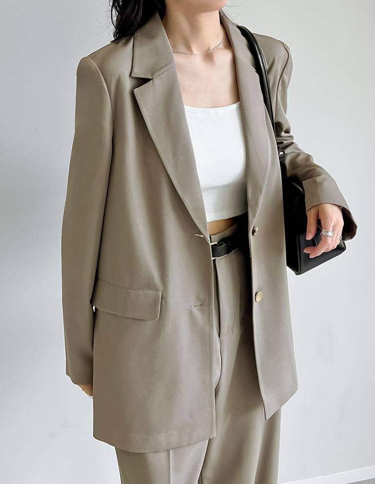 ジャケット レディース アウター テーラード サマージャケット 冷感ツイル 接触冷感 CoolWork セットアップ対応 春夏 | Re:EDIT | 04