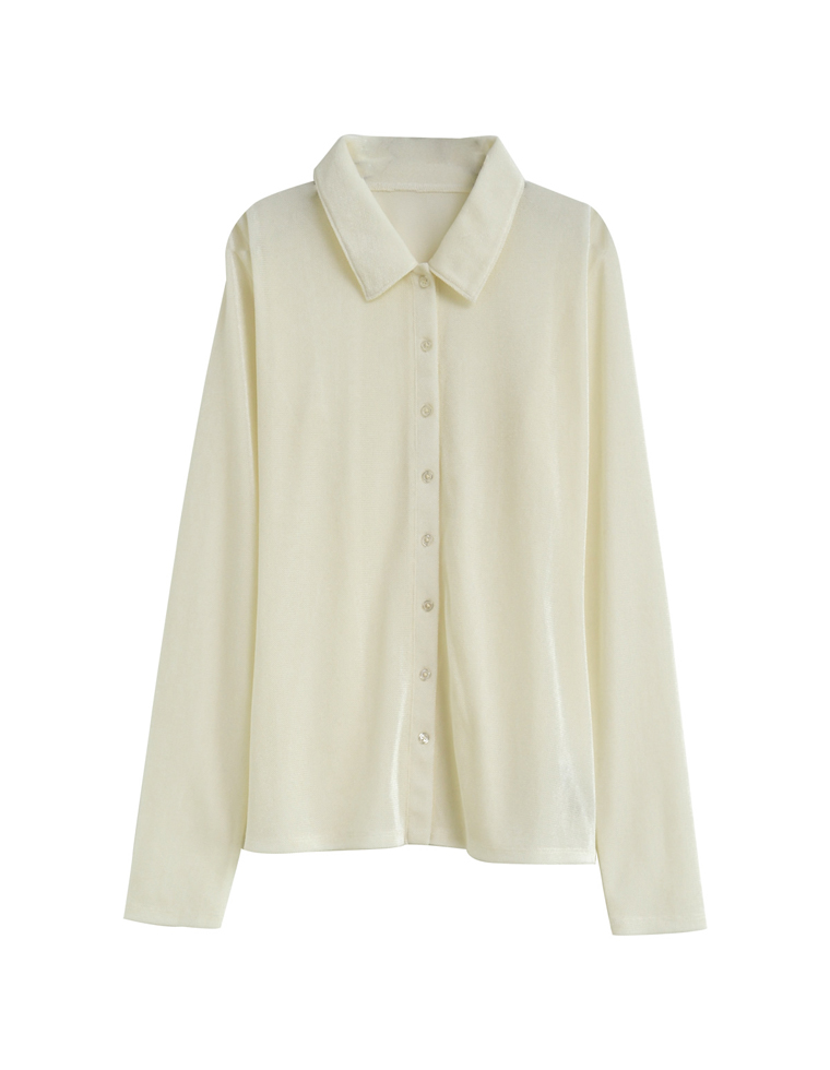 シアーベロアシャツ