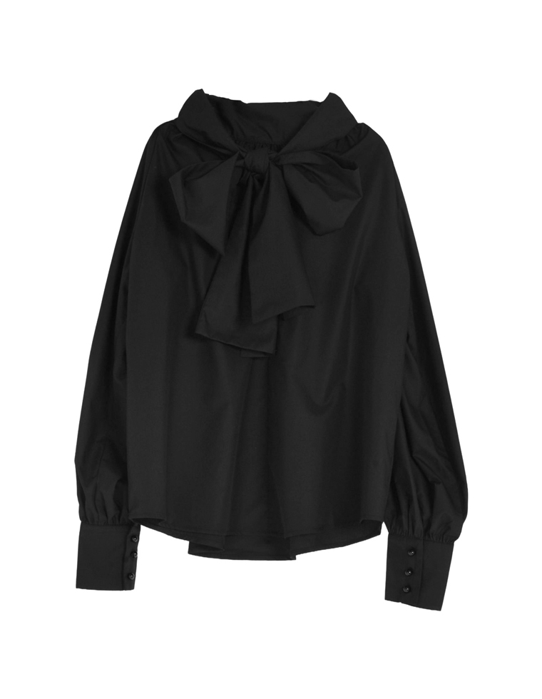 ブロードボウタイブラウス