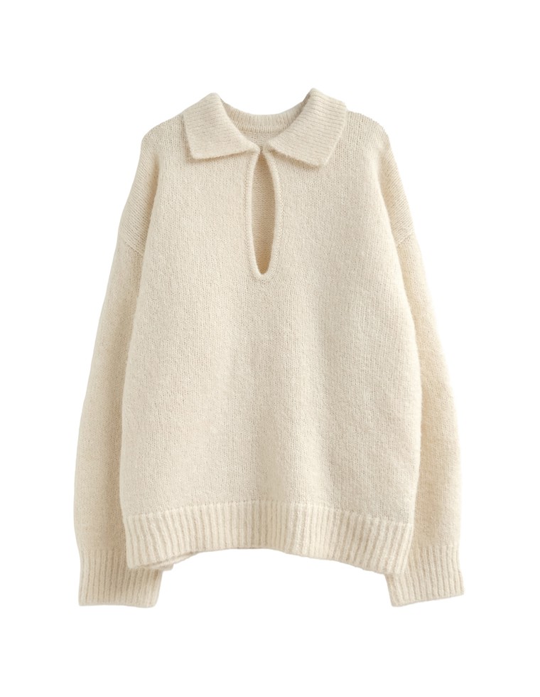 起毛ブークレニット2WAYトップス