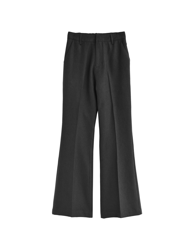 微起毛ツイルセミフレアパンツ