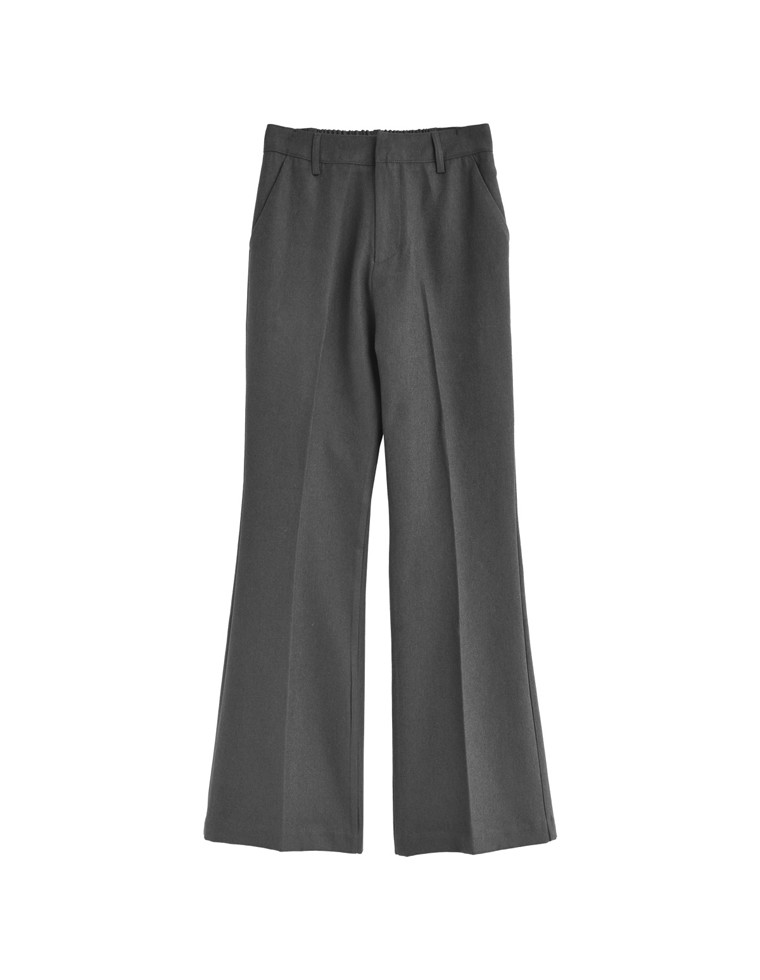 微起毛ツイルセミフレアパンツ