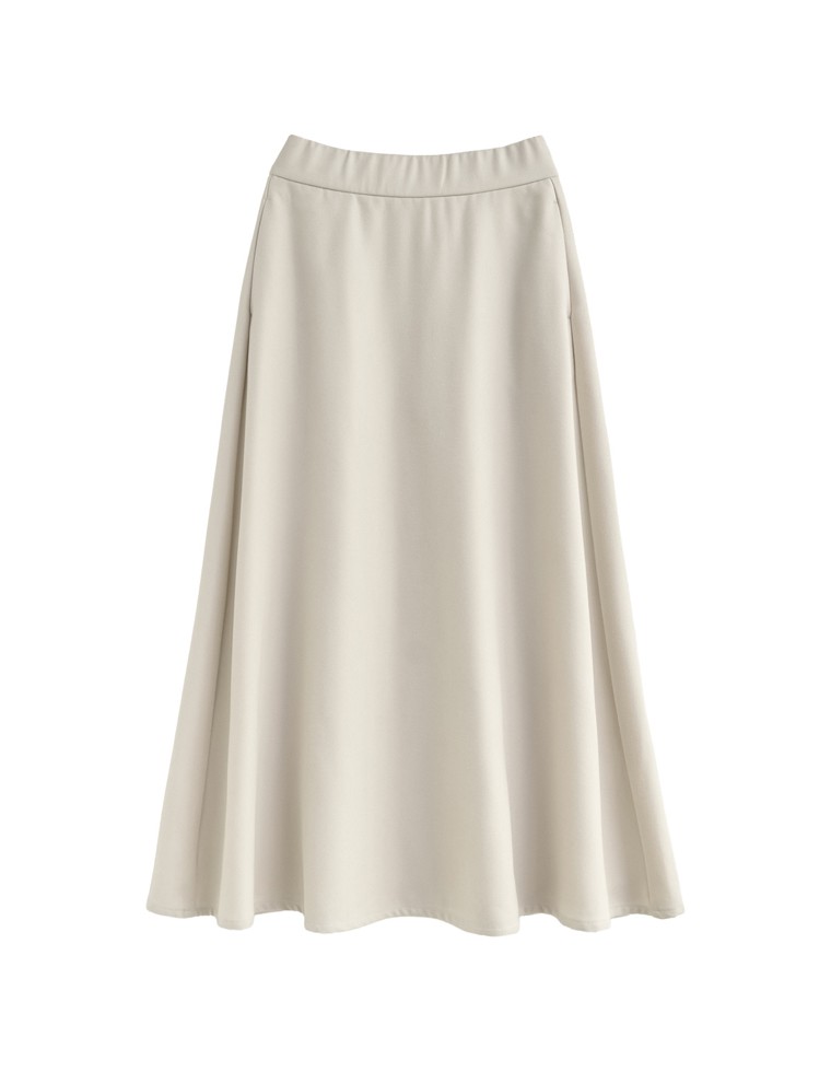 微起毛ツイルフレアスカート