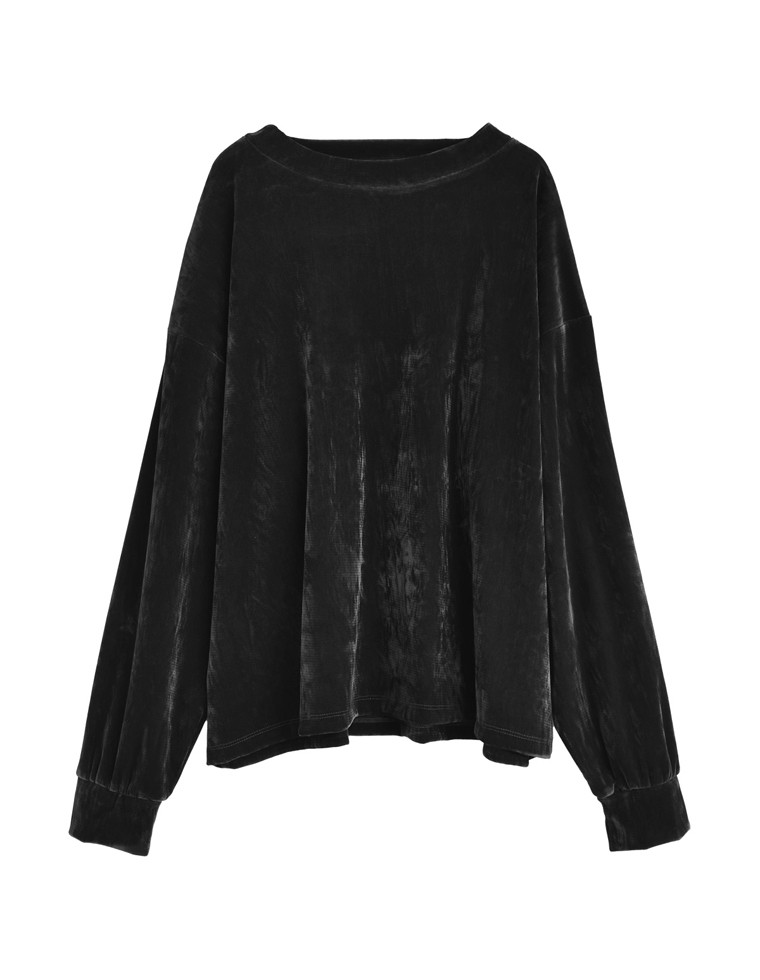 シアーフロッキーベロアプルオーバー