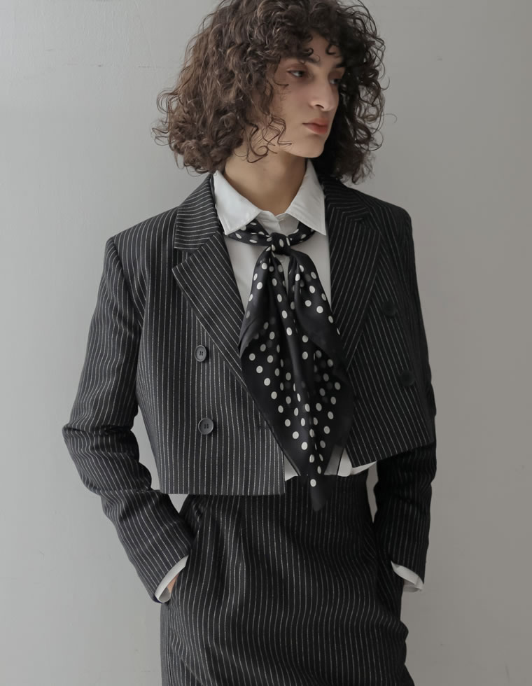 Re:EDIT（リエディ） ジャケット ショート丈 長袖 レディース 2色 M/L 