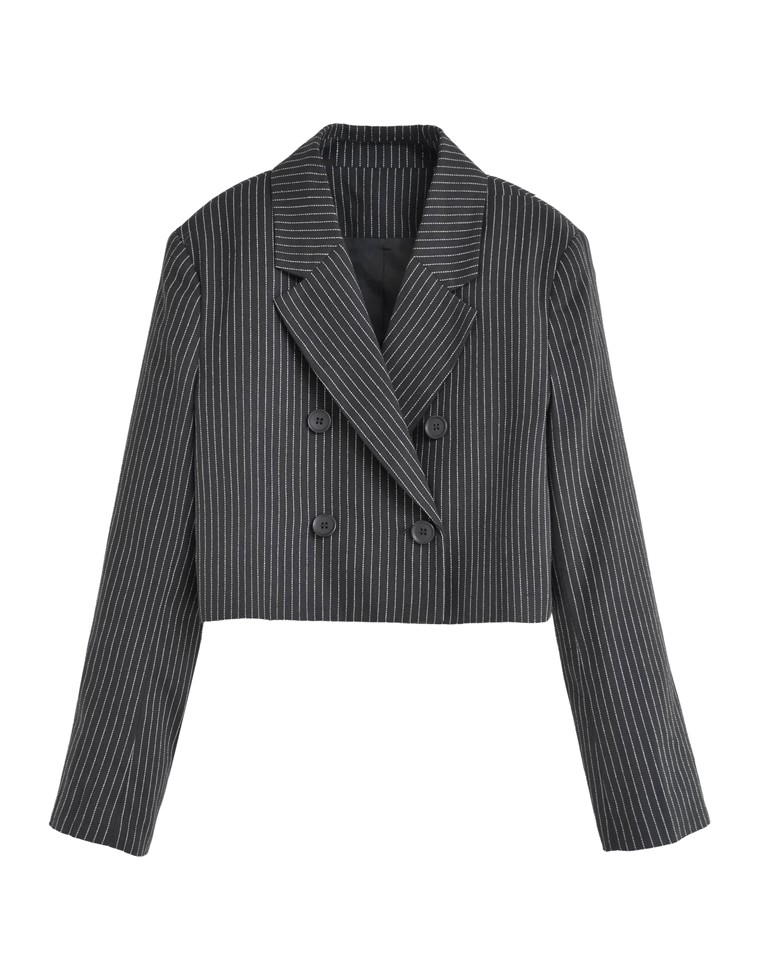 微起毛ストライプテーラードジャケット