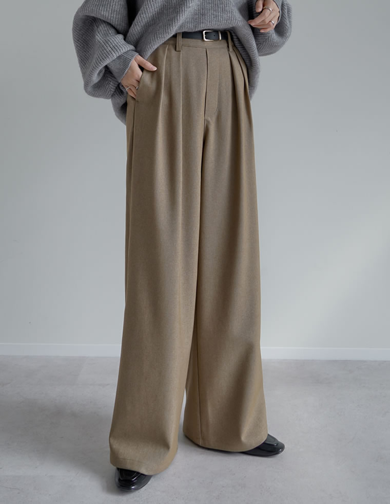 Re:EDIT（リエディ） パンツ ワイドパンツ タックパンツ レディース 4