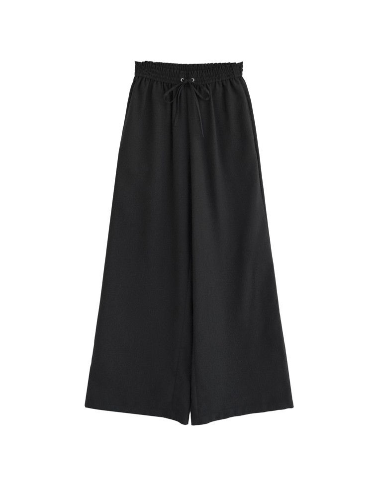 ヘリンボーン微起毛ルーズパンツ