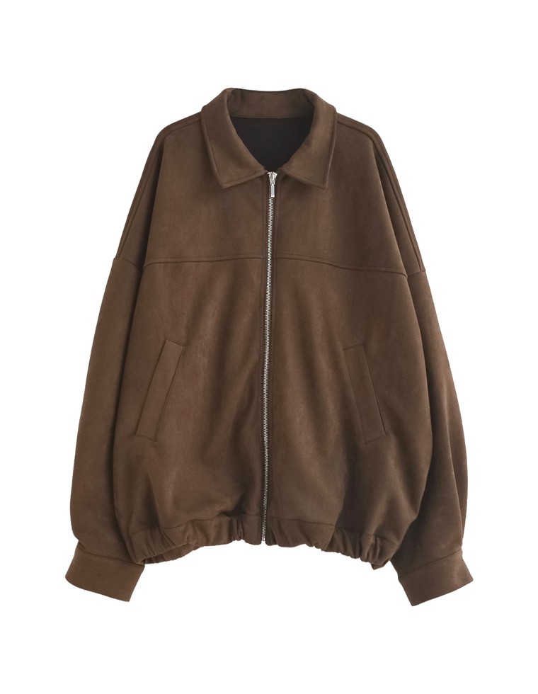 フェイクスウェードジップブルゾン