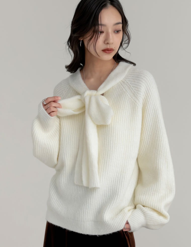 Re:EDIT（リエディ） ニット トップス レディース 5色 M/L リボン