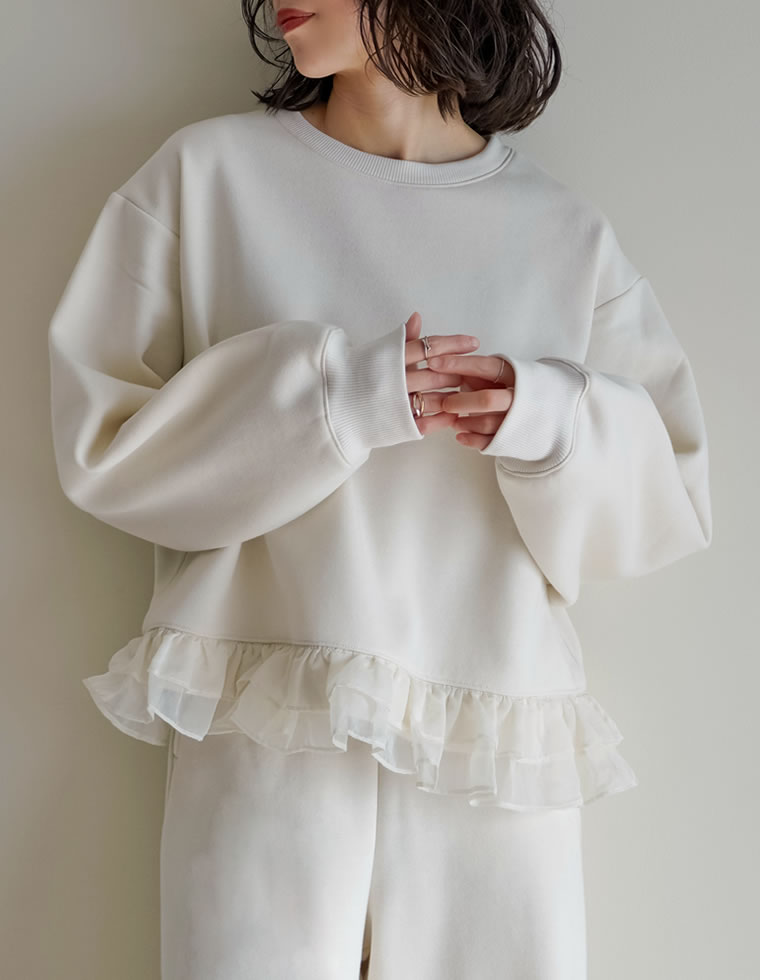 Re:EDIT（リエディ） 裏起毛 スウェット レディース 3色 M/L プル