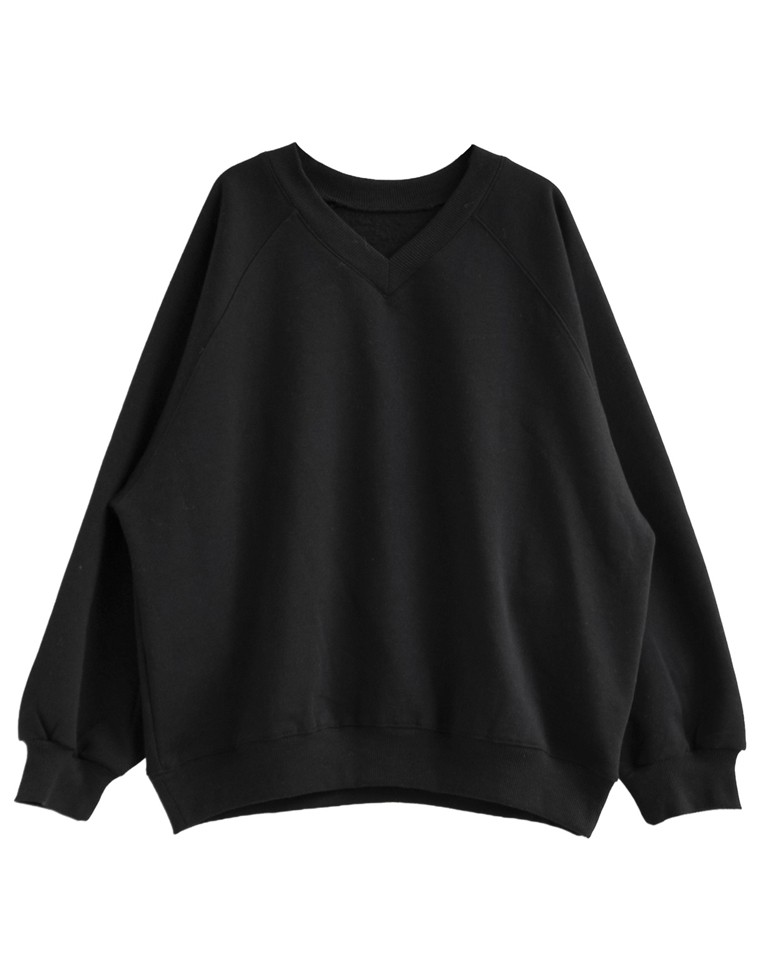 裏起毛Vネックプルオーバー