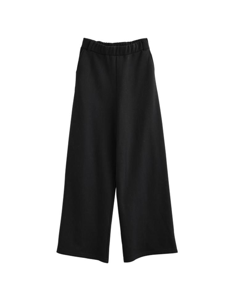 裏起毛ベルトループ付きルーズパンツ