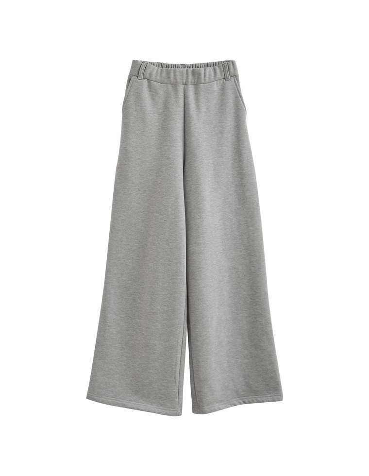裏起毛ベルトループ付きルーズパンツ