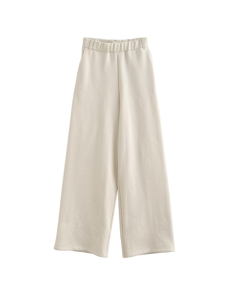 裏起毛ベルトループ付きルーズパンツ