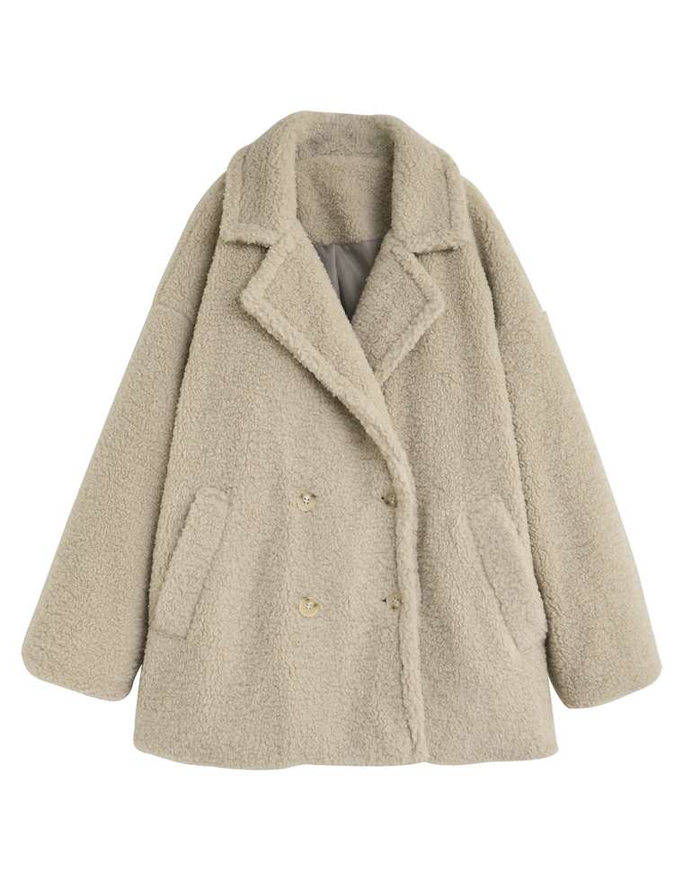 ボアダブルミドルチェスターコート