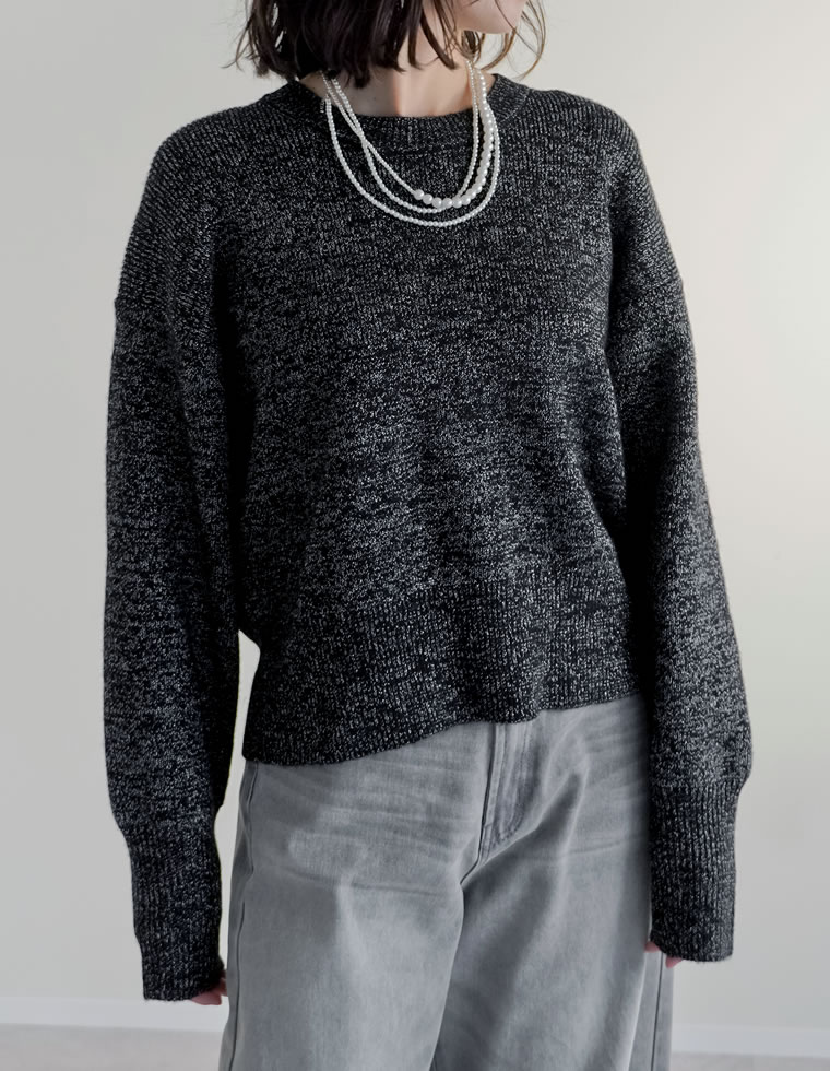 Re:EDIT（リエディ） ニット トップス レディース 4色 M/L ラメニット