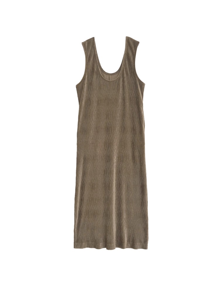 ベロアディープUネックナローワンピース