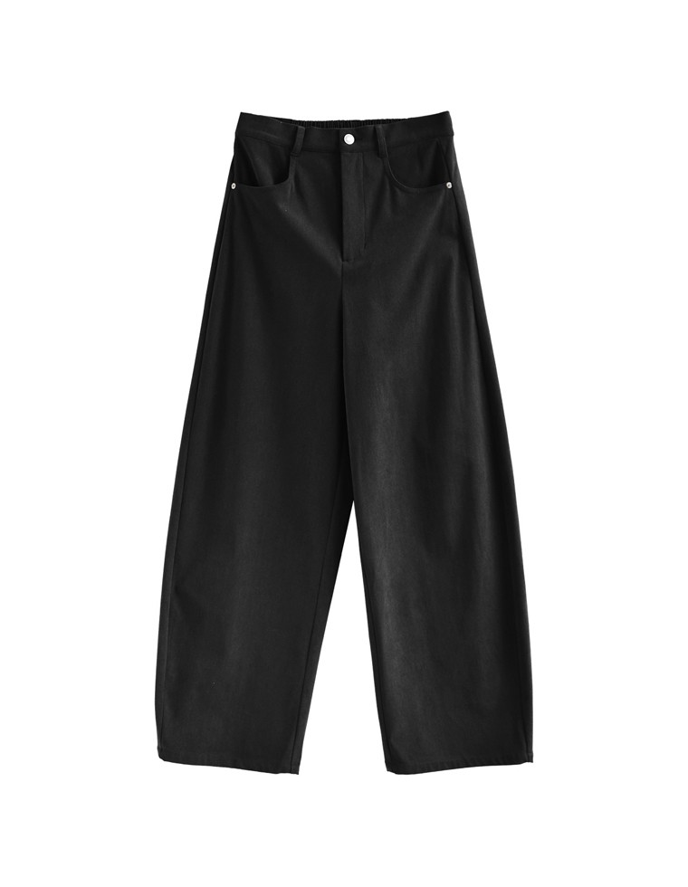 コーデュロイバレルレッグカーブパンツ