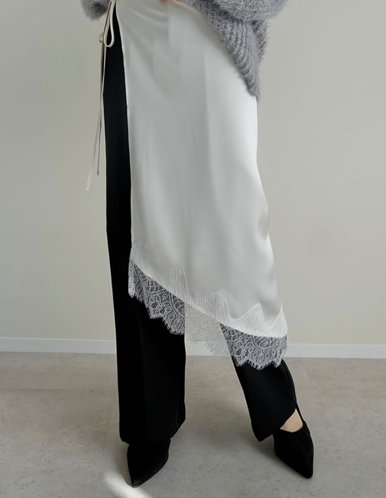 Re:EDIT（リエディ） スカート ラップスカート レディース 2色 M/L