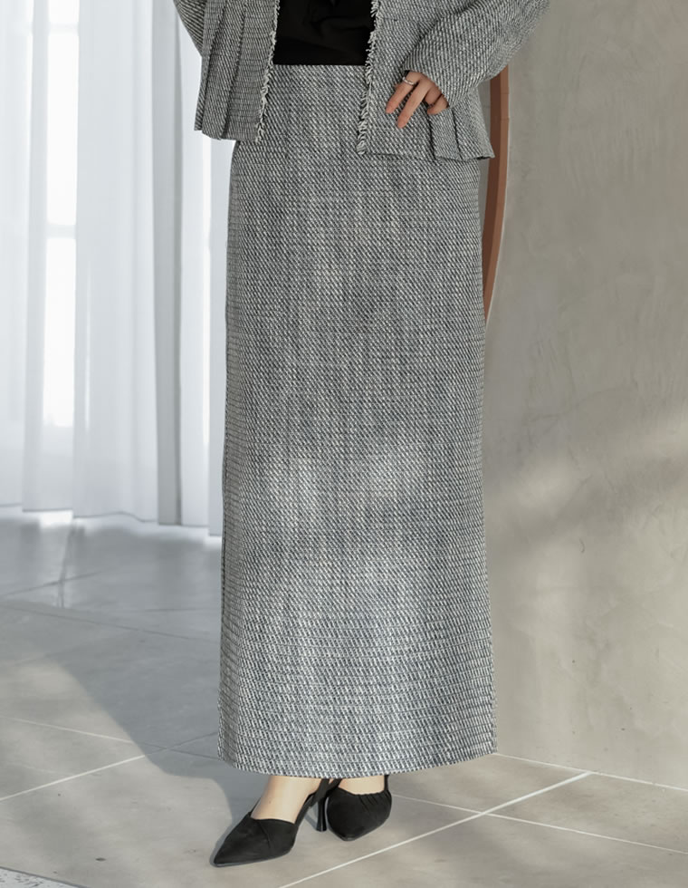 RE:EDIT(リエディ) ツイード調セットアップ 新品未使用 Lサイズ Re:EDIT（リエディ） ベスト ジレ レディース 3色 M/L セットアップ